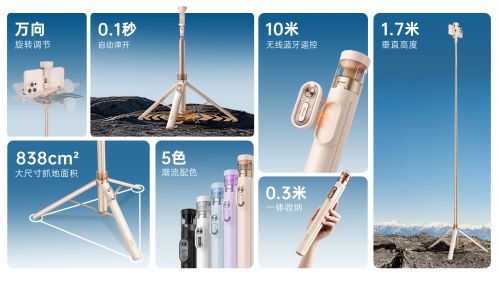 自拍杆新纪元！ 重新定义影像自由SEAJIC施吉客开启“落地开”(图4)